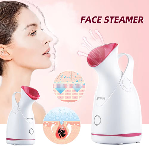 Nano Ionic Hot Facial Steamer with Aromatherapy Spa Holder